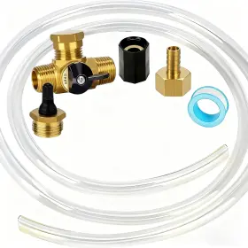 Vanpet 768795469937 Rv Winterizing Kit With Brass Blowout Plug And Antifreeze Pump 2step Air Blow