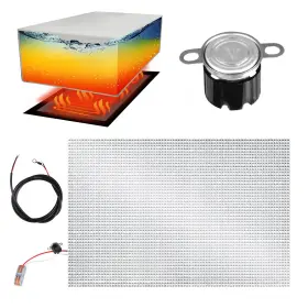 R100 Vattceel 768795684989 1 Pack 12v Dc Heater Pad For Rv Holding Tank W 12 Inch X L 18 With Automatic