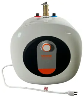 Vevor 197988193241 4 Gallon Electric Mini Tank Hot Water Heater Kitchen Sink Compact 1440w