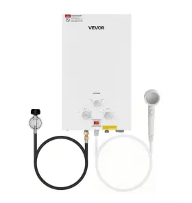Vevor 197988669975 Portable Gas Water Heater 10l 68000 Btu/hr 2.64 Gpm