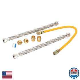 Watflow B0fmj4l41m Gas Water Heater Installation Kit 2 X 18 Inch Corrugated Stainless Steel W