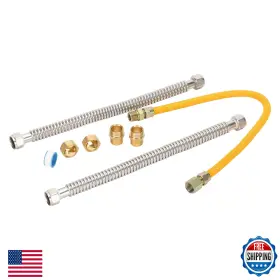B0fmj4l41m Watflow Gas Water Heater Installation Kit 2 X 18 Inch Corrugated Stainless Steel W