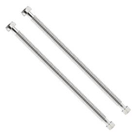 Watflow Wh044 24 In Stainless Steel Water Heater Connector 3/4 Fip X 1 2 Packs