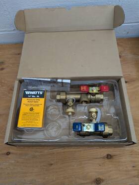 Watts 0958205 2 Piece Tankless Water Heater Valve Set 3/4 In Twh-ft-hcn-rv New Box