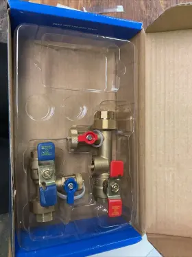 Watts 098268472493 Tankless Water Heater Valve Set Lf Twh-ft-hcn Lead Free 3/4 Inch Ips Union