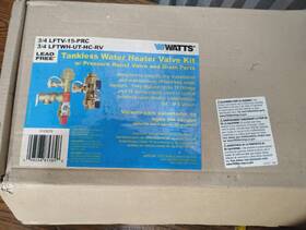 Watts 098268853896 3/4 Inch Tankless Water Heater Isolation Valve Complete Kit Ball New