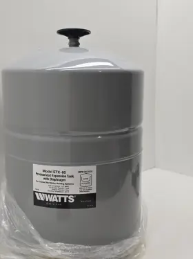 Etx-60 Watts Etx60 Pressurized Expansion Tank With Diaphragm 1/2 In Mnpt Connection