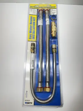 Gck18 Watts 24 Inch Gas Flex Line 18 Water Lines Heater Installation Kit Lead Free