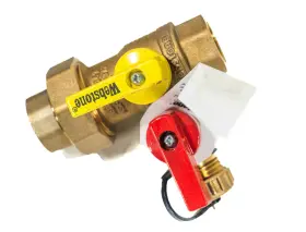 H-42443w Webstone 3/4 Npt Union Compact Tankless Water Heater Service Ball Valve Hot Cold