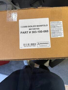 Weil-mclain 672619211384 Combi Boiler Manifold 80/120/155 Part #383-100-060