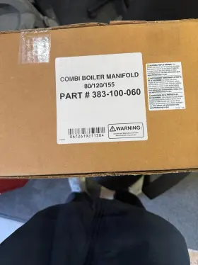383-100-060 Weil-mclain 672619211384 Combi Boiler Manifold 80/120/155 Part #383-100-060