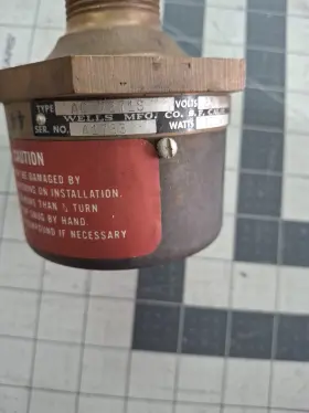 Aq4271s Wells Mfg Co Water Heater Element 27vdc 400w Aircraft