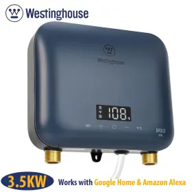 3500w Westinghouse 850057631739 120v Electric Tankless Water Heater Wifi And Amazon Alexa Instant Hot