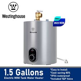 Westinghouse 850057631920 Electric Mini Tank Hot Water Heater 1.5 Gallon Compact Storage 1440w