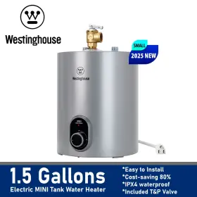 Westinghouse 850057631920 Electric Mini Tank Hot Water Heater 1.5 Gallon Compact Storage 1440w