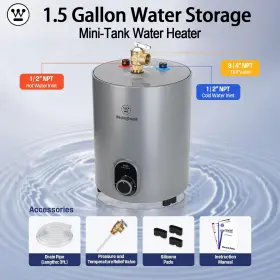 Es015a1g Westinghouse Mini-tank Water Heater Electric 120v Under Sink Hot