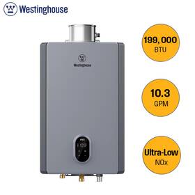 Westinghouse Hw199a0g-ng 199 000 Btu Indoor Tankless Water Heater 10.3gpm Wifi Voice Control