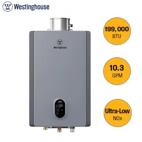 Hw199a0g-ng Westinghouse 199 000 Btu Indoor Tankless Water Heater 10.3gpm Wifi Voice Control