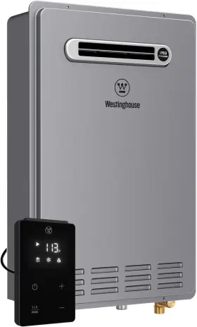 Westinghouse-26l Westinghouse 180 000 Btu Propane Gas Tankless Water Heater 8.1 Gpm Outdoor