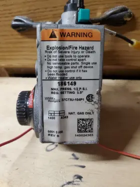 186149 White-rodgers Water Heater Gas Valve