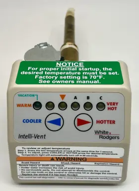37e73a-301 White Rodgers 37e734-301 White-rodgers Lp Gas Water Heater Thermostat Control Intelli-vent 1
