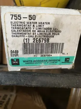 N45-077 White-rodgers 755-50 Electric Water Heater Thermostat