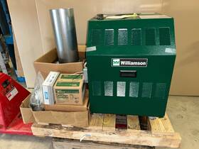 Williamson Gwa-166-n-t New Nat Gas Cast Iron Boiler Water Heater And Taco 007 Pump
