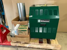 Gwa-166-n-t Williamson New Nat Gas Cast Iron Boiler Water Heater And Taco 007 Pump