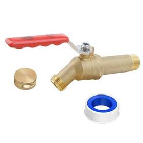 Woken 634052863858 Water Heater Drain Valve 3/4 Inch Mip X Male Ght Connection To Or Flush