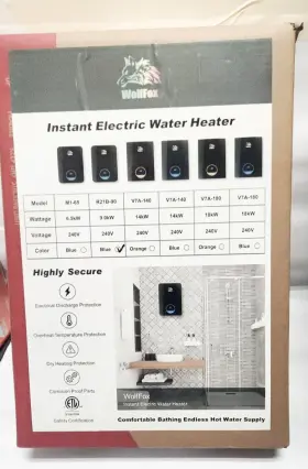 R21b-90 Wolfox New R21b- 90 9000w Instant Hot Water Heater Electric Tankless On Demand