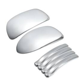 X Autohaux F23112400ux0126 Automotive Exterior Door Handle Covers Rearview Mirror Cover Compa