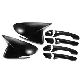 X Autohaux F23112400ux0150 Automotive Exterior Door Handle Covers Rearview Mirror Cover Compa