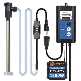 T8zpp4y Xclbtfdc 1500w Titanium Submersible Immersion Water Heater Temp Control Thermostat Sealed