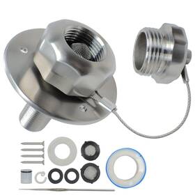 Xinxing Marine Xhfc002 Xhl2408 /304 All Metal Rv Water Inlet With Check Valve And Strainer Stainless Steel Leak-