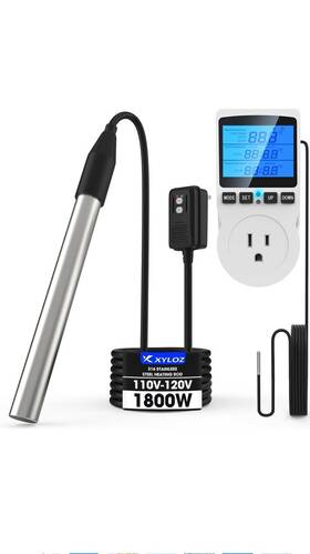 Xyloz Xy-1500w 1800w-lpwk-1009 1800w Immersion Electric Water Heater Fully Submersible Wi