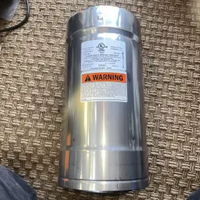 2svdp0401 Z-flex Stainless Steel Z- 6 Inch X 10 Long With 4 Inner Pipe Gas Vent