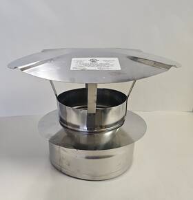 Z-flex Z-flex-z-vent-2svdrc06 Z-flex Z-vent 6 Inch Low Resistance Rain Cap 2svdrc06