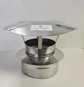 Z-flex-z-vent-2svdrc06 Z-flex Z-vent 6 Inch Low Resistance Rain Cap 2svdrc06