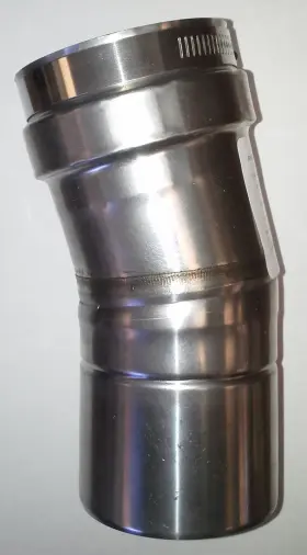 Z-vent-2sveewc0415 Z-flex Z-vent 4 Inch X 15 Degree Elbow Stainless Steel Venting 2sveewc0415