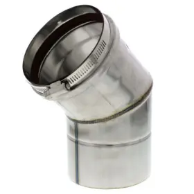 Z-vent-2sveewcf0445 Z-flex Z-vent 4 Inch X 45 Degree Elbow Stainless Steel Venting 2sveewcf0445