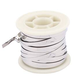 Zaplyte 602451405559 7.5m 24.6ft 0.2x4mm Nichrome Flat Heater Wire For Heating Elements