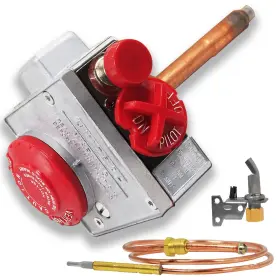 W.c-1ye Zhenx 796647770658 110-326 Gas Water Heater Valve With 1-3/8 Inch Shank Natural 3-1/2