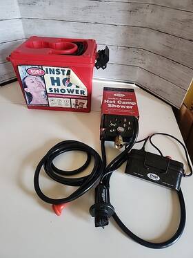 Zodi 6185 Instant Propane Hot Shower Water Heater For Camping Model Untested