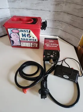 6185 Zodi Instant Propane Hot Shower Water Heater For Camping Model Untested