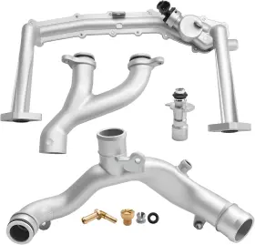Zylowgplinx195 Zyloplinx Rear Coolant Water Heater Pipe System Set Compatible With Jaguar Xj Xf Xe F