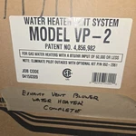 Tjernlund VP-2F Water Heater Vent System New. Price: $525.99.