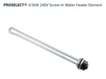 Proselect Heating Element Model PSW12301 4500 Watts 240 Volts Screw Flange New. Price: $12.95.