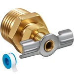 Dreyoo Pack 1/2'' Rv Water Heater Replacement Drain Valve With Tape, Durable New. Price: $11.47.
