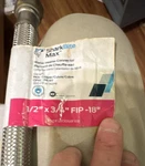 Sharkbite Max Water Heater Connector Brass 1/2 3/4 Fip 18IN UR3068FX18 New. Price: $30.00.