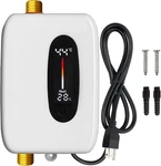 Electric Tankless Water Heater 110V, 3000W, Celsius/fahrenheit Display New. Price: $99.99.